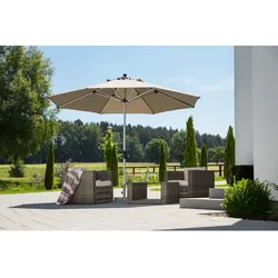 SCHNEIDER SCHIRME Sonnenschutz »Monaco«, ⌀: 350 cm, granitgrau