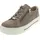 CAPRICE Damen Sneaker flach aus Leder mit Reißverschluss, Braun (Mud Comb), 40