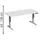 Geramöbel Schreibtisch Elevate Plus, elektrisch höhenverstellbar, HxBxT 630-1.280 x 1.600 x 800 mm, lichtgrau/silber