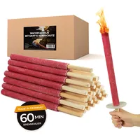 Bolson Wachsfackeln 60 Min 50 Stück rot