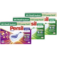 Persil Power Bars Color Waschmittel (16 Waschladungen), vordosiertes Buntwaschmittel & 2x Persil Power Bars Universal Waschmittel (16 Waschladungen), vordosiertes Vollwaschmittel