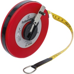 BGS DIY 50880 Rollbandmaß 20 Meter gekapselt mit Handkurbel