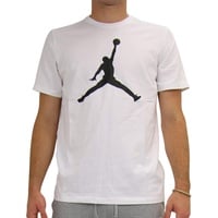 Jordan Nike Herren Jumpman Crew T-Shirt, White/Black, 2XL