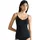 SLOGGI GO Daily Cotton Spaghetti Top mit abgerundetem V-Ausschnitt, Black, XXL