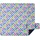 Wometo Picknickdecke Grafik blau grün pink 200 x 200 cm