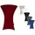 TexDeko Stehtischhusse Stretch Bordeaux Ø 70-75 cm