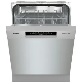 Gorenje GU642E90X Geschirrspüler/Unterbaugerät/59,9 breite/13 Maßgedecke/6 Programme/Total AquaStop/Ecoprogramm/Höhenverstellbar/Memory Funktion/Eco-Programm/Intensivprogramm/EEK: E/Grau-Metallic