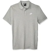 Nike Herren M Nsw Ce Matchup Pq Polo Shirt, Dark Grey Heather/White, L EU