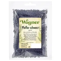 Wagner Gewürze Pfeffer schwarz ganz, 1er Pack (1 x 250 g)