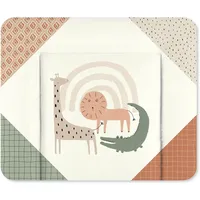 Julius Zöllner Wickelauflage Softy 85x75 cm - Wickelunterlage - wasserdicht und abwischbar - Made in Germany – Oeko-Tex Standard 100 – Wild Friends GD