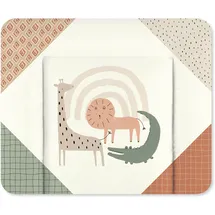 Julius Zöllner Wickelauflage Softy 85x75 cm - Wickelunterlage - wasserdicht und abwischbar - Made in Germany – Oeko-Tex Standard 100 – Wild Friends GD