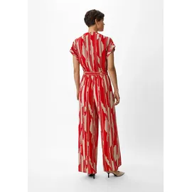 Comma, Comma Jumpsuit beige / rot S