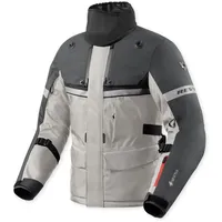 RevIt! Revit Poseidon 3 GTX, Textiljacke Gore-Tex - Silber/Dunkelgrau