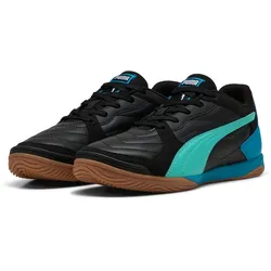 PUMA Pressing IV Hallen-Fußballschuhe 11 - PUMA black/aquatic/tropical blue/PUMA white 46
