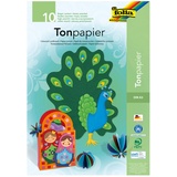 Folia Tonpapier farbsortiert 130 g/qm 10 Blatt