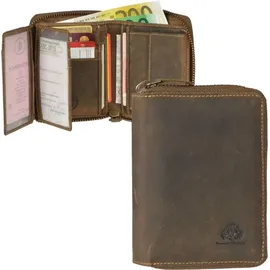 GREENBURRY Vintage Geldbörse Unisex braun
