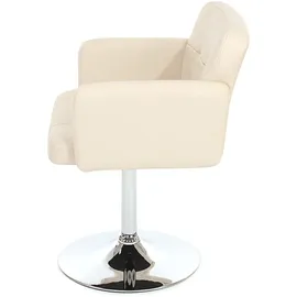 Mendler Drehstuhl Orlando Kunstleder creme