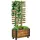 Outsunny Hochbeet mit Rankgitter 65 x 31 x 147 cm Verkohlt