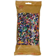 Hama Bügelperlen Midi Vollton Mix 6000 Perlen 22 Farben