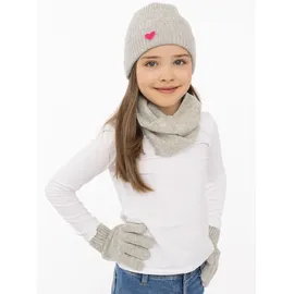 Zwillingsherz Strickhandschuhe Kids-Kaschmir Grau