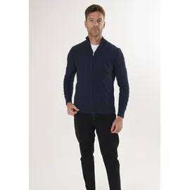 Felix Hardy Strickjacke mit durchgehendem Reißverschluss Blau M