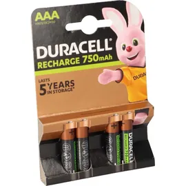 Duracell Akku AAA 750 mAh 4 St.