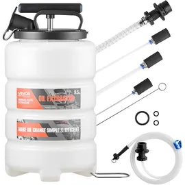 Vevor Flüssigkeitsabsauger 9,5 L HDPE Transparent