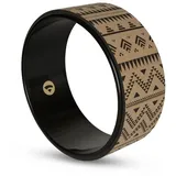 Bodhi Yoga Wheel SAMSARA Kork, Kork mit Print Ethno, schwarz 1 St