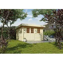 Gartenhaus KONIFERA "Sirius", beige (natur), Fußboden im Gartenhaus, ohne Dacheindeckung, Holz, Gartenhäuser, Inklusive Fußboden
