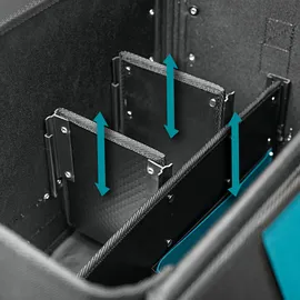 Makita Verstärkter Werkzeugkoffer E-15394 20-tlg. Kunststoff und Metall 32,00 l