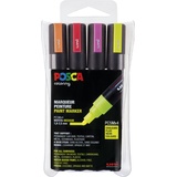 POSCA marker sæt PC-5M 4 ass. colors neon