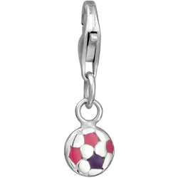 Nenalina Fußball Emaille 925 Sterling Silber Pink Damen 