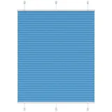 vidaXL Plissee Blau 105x100 cm Stoffbreite 104,4 cm Polyester