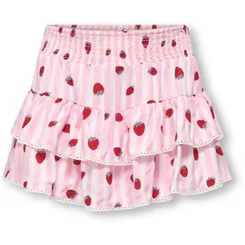 KIDS ONLY Sommerrock Mädchen Gestreift Romance Rose/Stripes Barely Pink 158