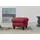 sit&more Stauraumhocker Mellum 58 x 48 x 58 cm Polyester Rot