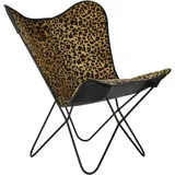 Metall Lederstuhl 73x70x93 schwarzer Leoparden Metall Metall Leder Farbe Multicolor -Familien -Stühle und Hocker Details