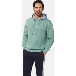 Kapuzensweatshirt BABISTA "Sweatshirt ELEGANZARA", Herren, Gr. XXL, blau (türkis), Obermaterial: 60% Baumwolle CO. 40% Polyester COOLMAX PES(Coolmax)., Sweatshirts