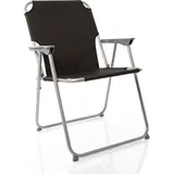 BigDean Campingstuhl Set Schwarz