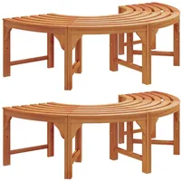 VidaXL Baumbank 160 cm Massivholz Eukalyptus