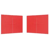 vidaXL Seitenwand für Party Zelt 2 Stück 3,00 x 1,95 m Rot