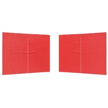 vidaXL Seitenwand für Party Zelt 2 Stück 3,00 x 1,95 m Rot