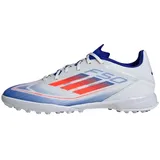 Adidas Unisex F50 League Football Boots Turf Fußballschuhe, Cloud White/Solar Red/Lucid Blue, 48 2/3 EU