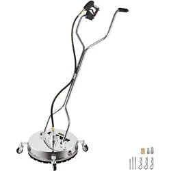 VEVOR Hochdruckreiniger 800-4000PSI Arbeitsdruck Flächenreiniger 2-8,5PSI Durchfluss Terrassenreiniger max.60°C Oberflächenreiniger 3/8Zoll QC-Buchse Ideal für Reinigung von Garagenböden Einfahrten