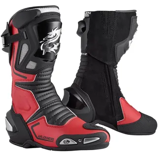 Arlen Ness Sugello Motorradstiefel Motorradstiefel rot|schwarz 48