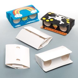Blanko Ferngläser aus Papier (pro Set 5) Zum Selbstgestallten