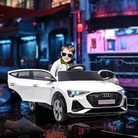 Homcom Elektrofahrzeug Audi E-tron weiß (12V)