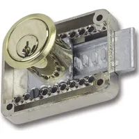 Junie 2828 Zylinder-Kastenschloss Sperre BN 0101, Zylinder Messing poliert