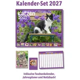 labonté buch + kalender gbr Katzen Kalenderpaket 2027 Wandkalender 2027 DIN A4 hoch