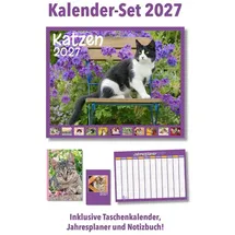 labonté buch + kalender gbr Katzen Kalenderpaket 2027 Wandkalender 2027 DIN A4 hoch