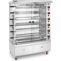Royal Catering Gasgrill, Gas-Hähnchengrill 6 Spieße - mit Beleuchtung,